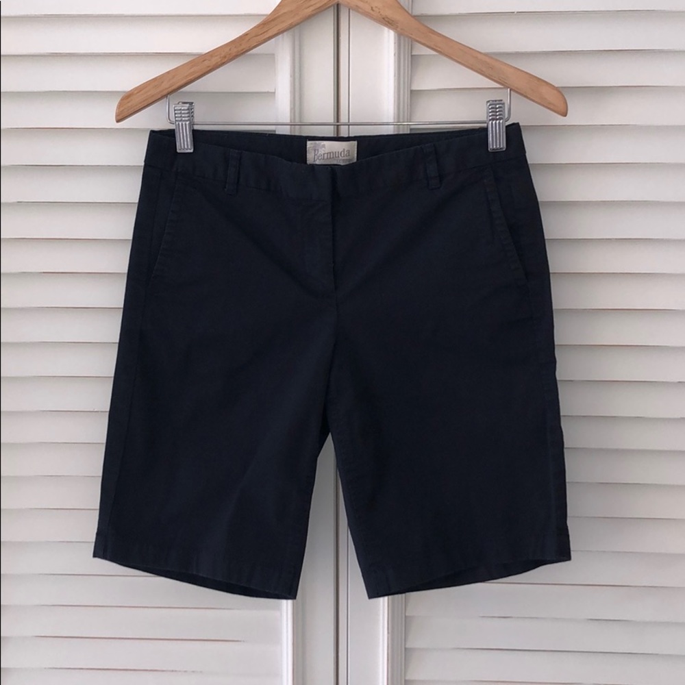 J.Crew Stretch Bermuda Shorts 9” Navy NWOT